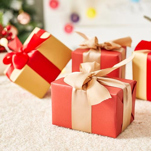 圣诞节礼物圣诞树装饰用品新年装饰礼品盒亮光加硬礼盒圣诞装饰品